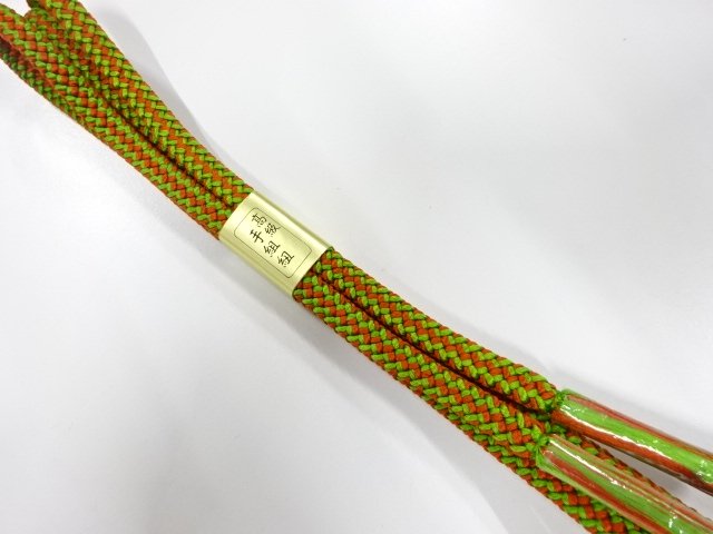 未使用品　正絹　手組帯締め